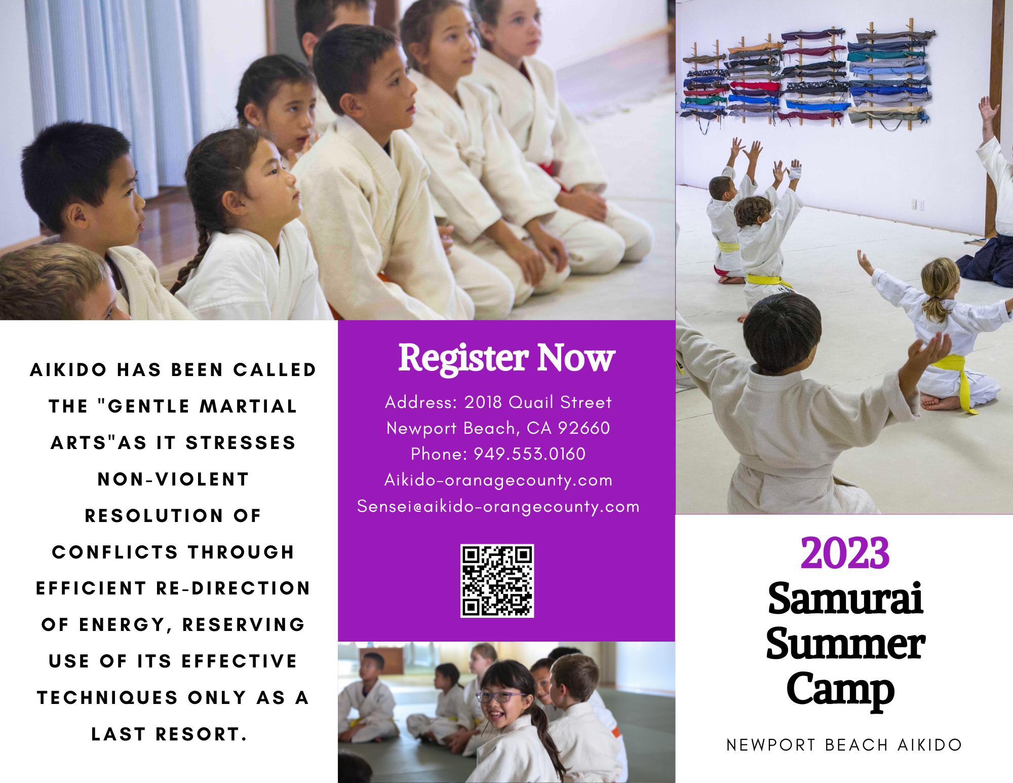 SAmurai Summer Camp Children's martial arts camp