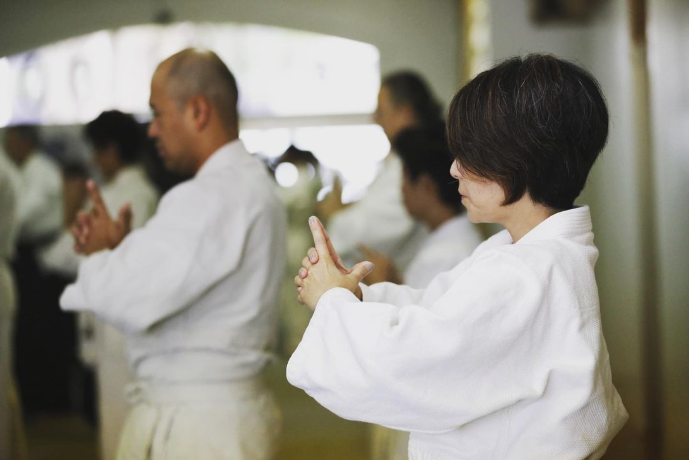 Aikido students