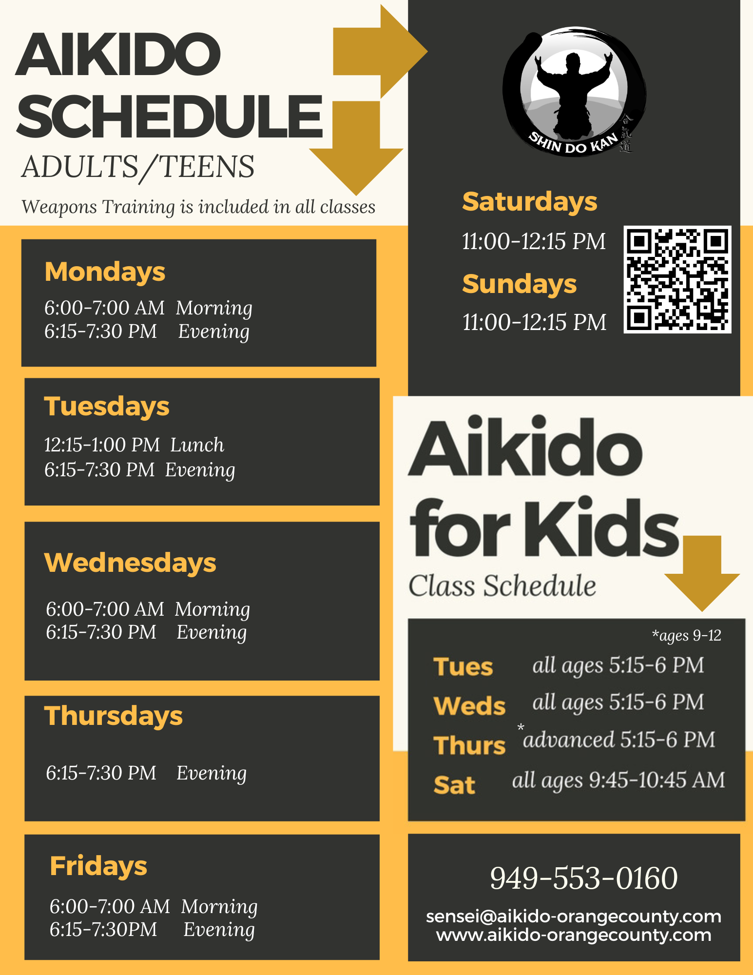 aikido schedule